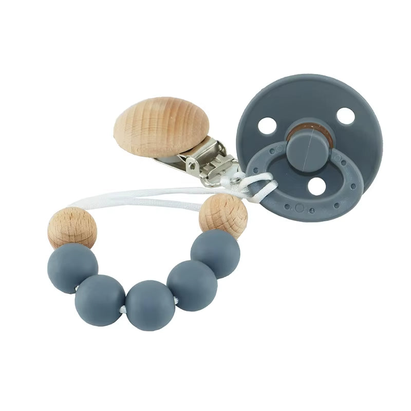 Silicone Bead Pacifier Set