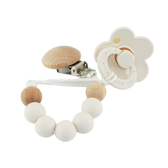 Silicone Bead Pacifier Set