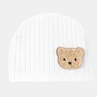 Soft Infant Beanies Caps Baby Hat Cartoon Bear Boneless Muslin Hat Newborn Headwear Windproof Spring Hat 0-3M Baby Hats