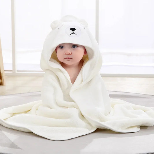 Cartoon Baby Bath Towel Elephant Style Swaddle Baby Newborn Blanket