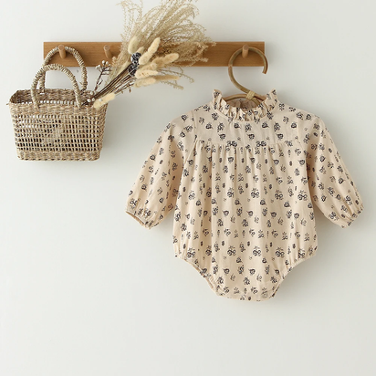 Spring Baby Girl Rompers Floral Baby Outfits Cotton Newborn Baby Jumpsuit Baby Girl Summer Clothes
