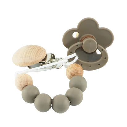 Silicone Bead Pacifier Set