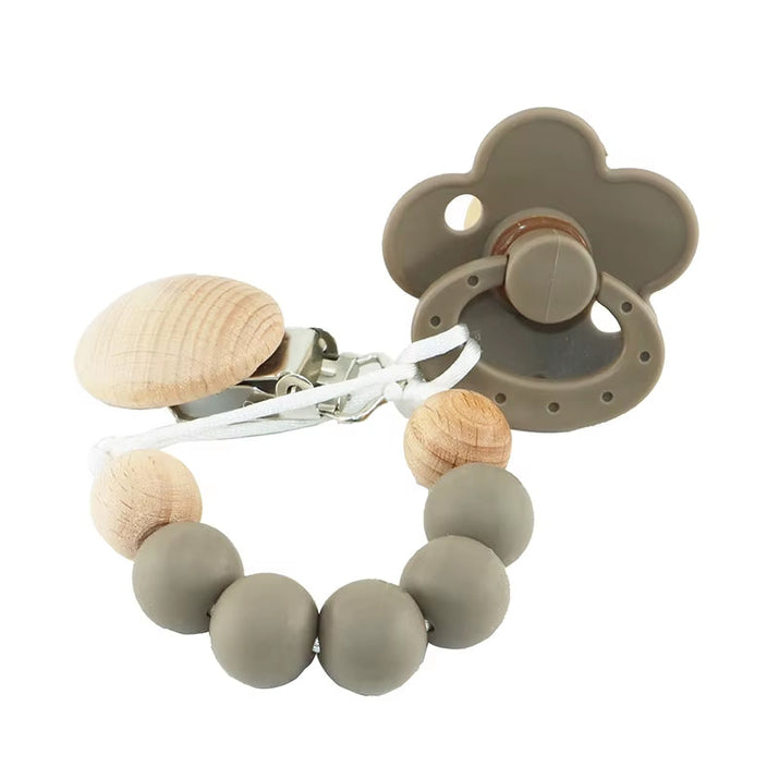 Silicone Bead Pacifier Set