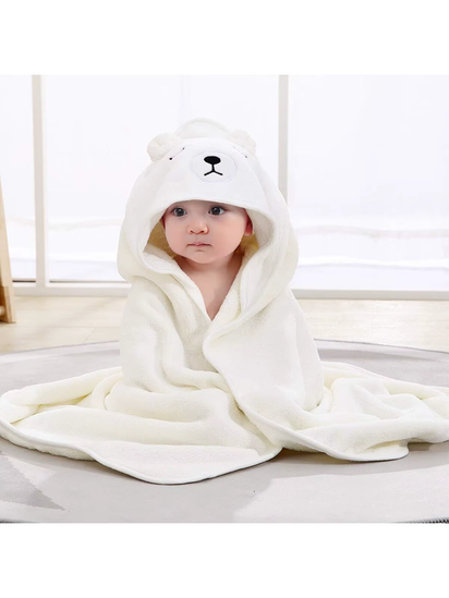 Cartoon Baby Bath Towel Elephant Style Swaddle Baby Newborn Blanket