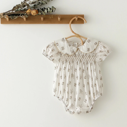Spring Baby Girl Rompers Floral Baby Outfits Cotton Newborn Baby Jumpsuit Baby Girl Summer Clothes