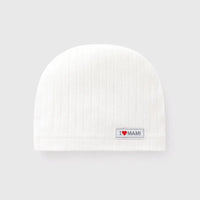 Soft Infant Beanies Caps Baby Hat Cartoon Bear Boneless Muslin Hat Newborn Headwear Windproof Spring Hat 0-3M Baby Hats