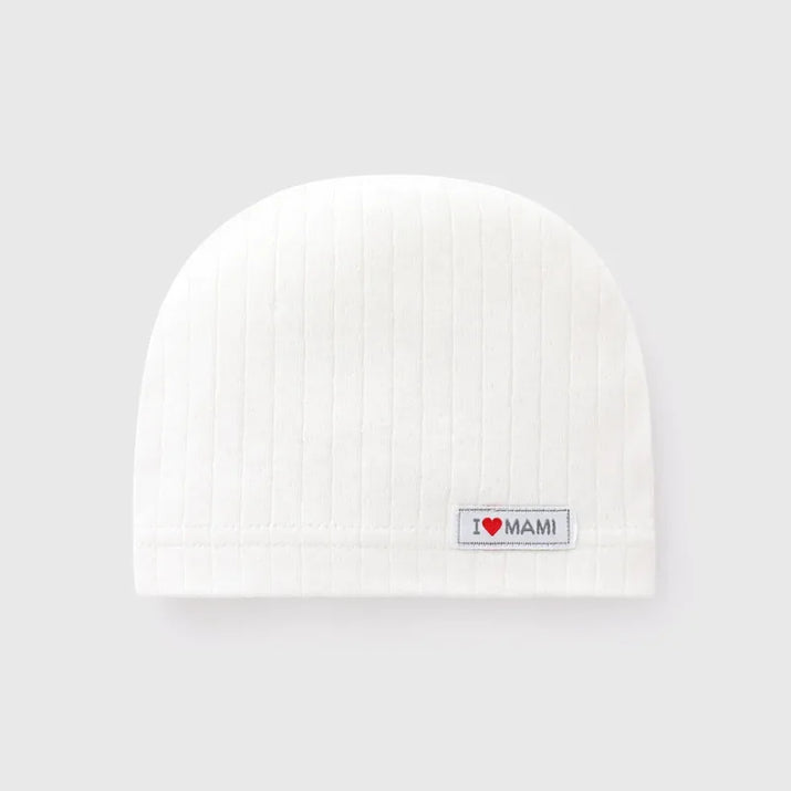 Soft Infant Beanies Caps Baby Hat Cartoon Bear Boneless Muslin Hat Newborn Headwear Windproof Spring Hat 0-3M Baby Hats