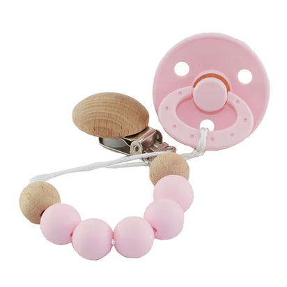 Silicone Bead Pacifier Set