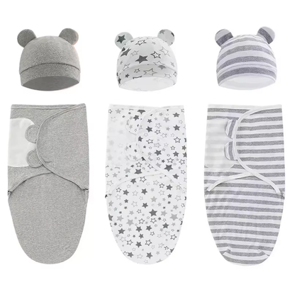 1/2Pcsbabies Sleeping Bags Newborn Baby Cocoon Swaddle Wrap Envelope 100%Cotton 0-6 Months Baby Blanket Swaddling Wrap Sleepsack