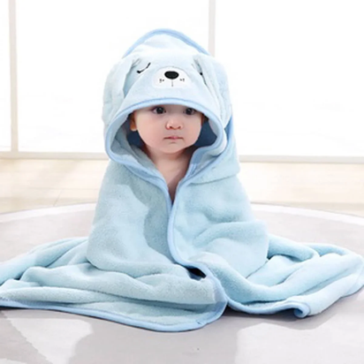 Cartoon Baby Bath Towel Elephant Style Swaddle Baby Newborn Blanket
