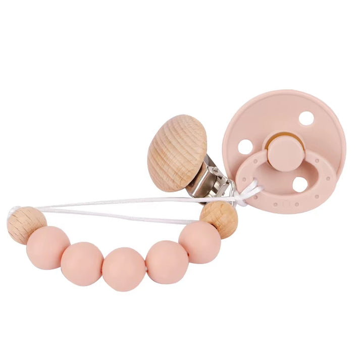Silicone Bead Pacifier Set