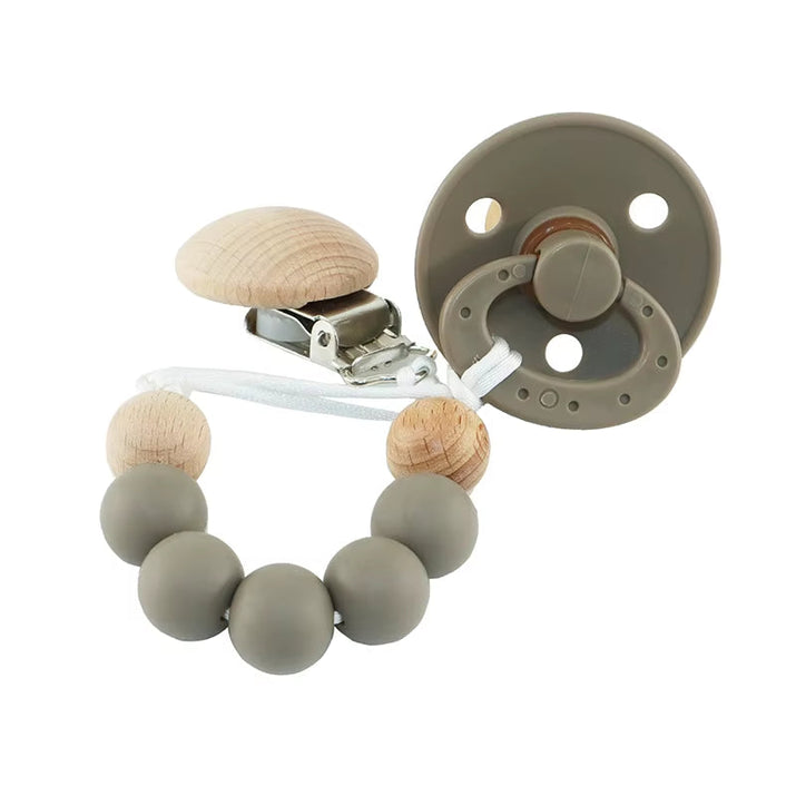 Silicone Bead Pacifier Set